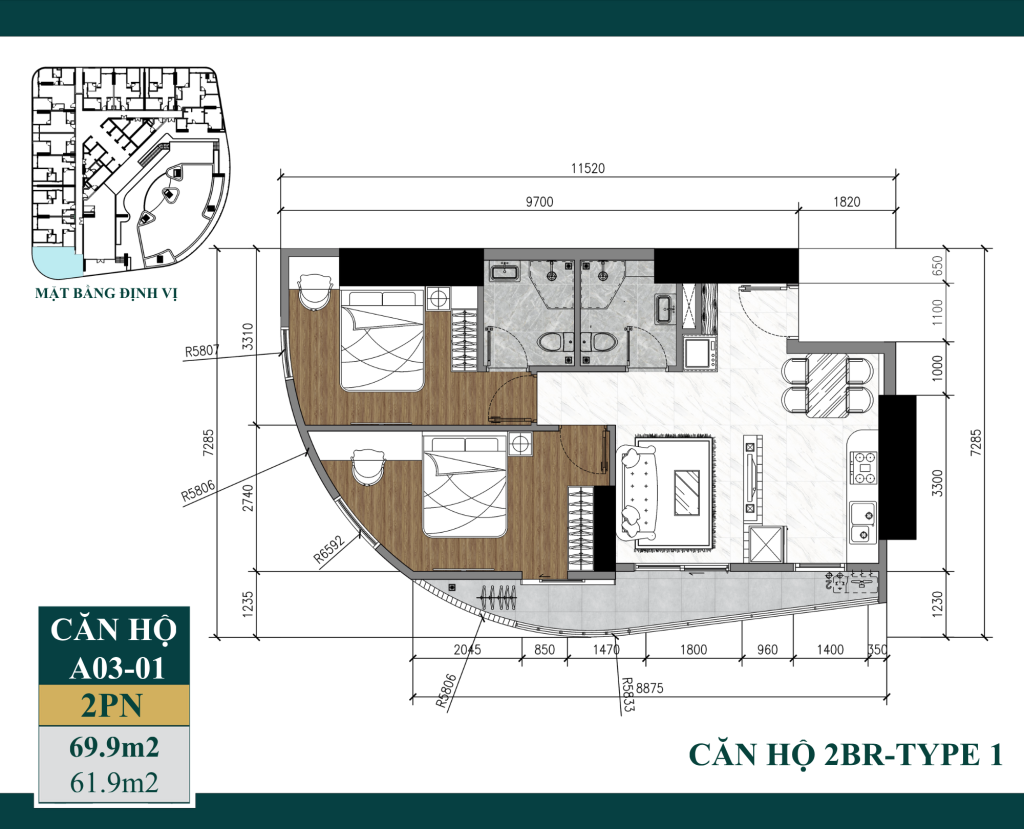 Căn Góc Số 01 ArtStella