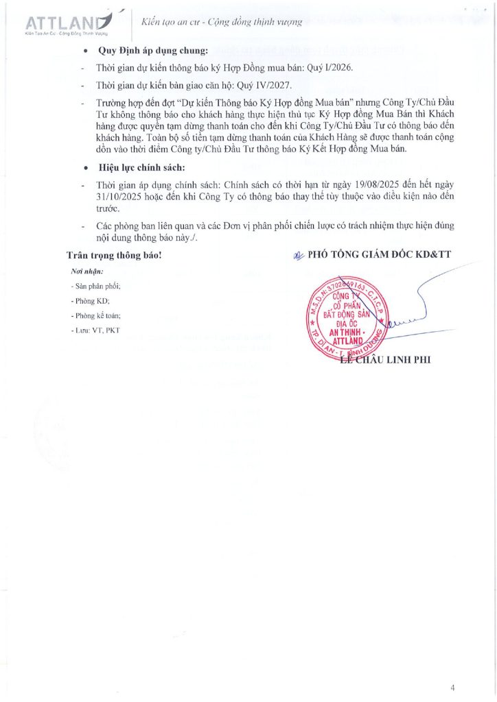 Chiết khấu theo PTTT ArtStella 4