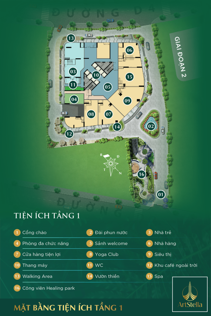 Tiện ích tầng 1 ArtStella